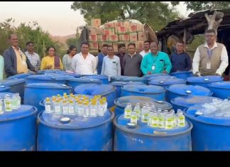 ५० लाखांच्या नकली देशी दारू अड्डयावर धाड…राज्य उत्पादन शुल्क विभागाची मोठी कारवाई….