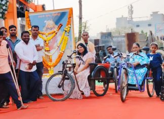 बल्लारपुर शहरातील दिव्यांग बंधू भगिनींनी साजरी केली छत्रपति शिवाजी महाराजांची जयंती…