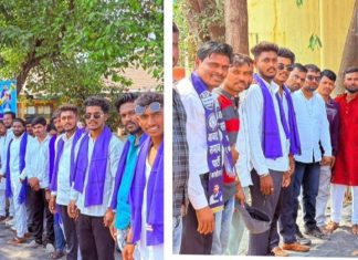 आझाद समाज पक्षाच्या विविध शाखांचे जिल्हाध्यक्ष साहिल सोनवणे यांचे हस्ते उद्घाटन